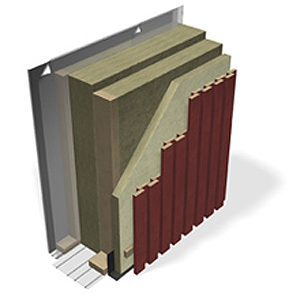 Ventilated timber frame wall, passive house